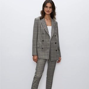 Aritzia plaid blazer